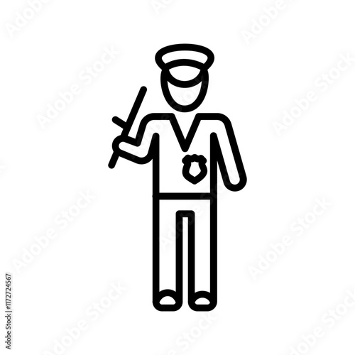 Security Patrol Vector Icon