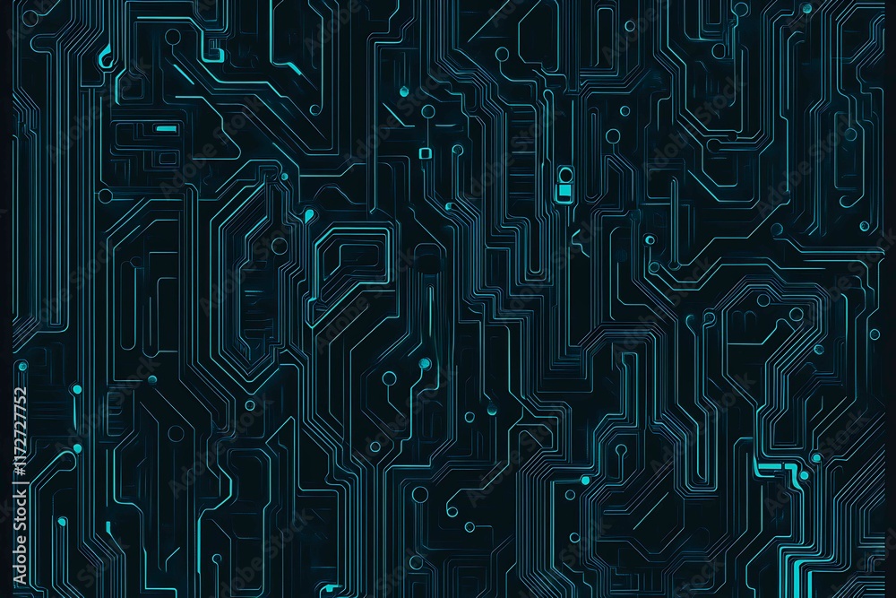 Abstract close-up of a glowing blue digital circuit board, showcasing intricate connections and technological design on a black background.
Abstract close-up of a glowing blue digital circuit board, showcasing intricate connections and technological design on a black background.