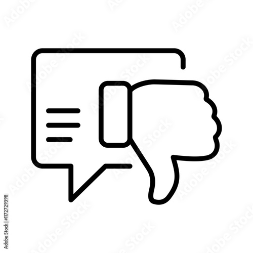 Negative Feedback Vector Icon