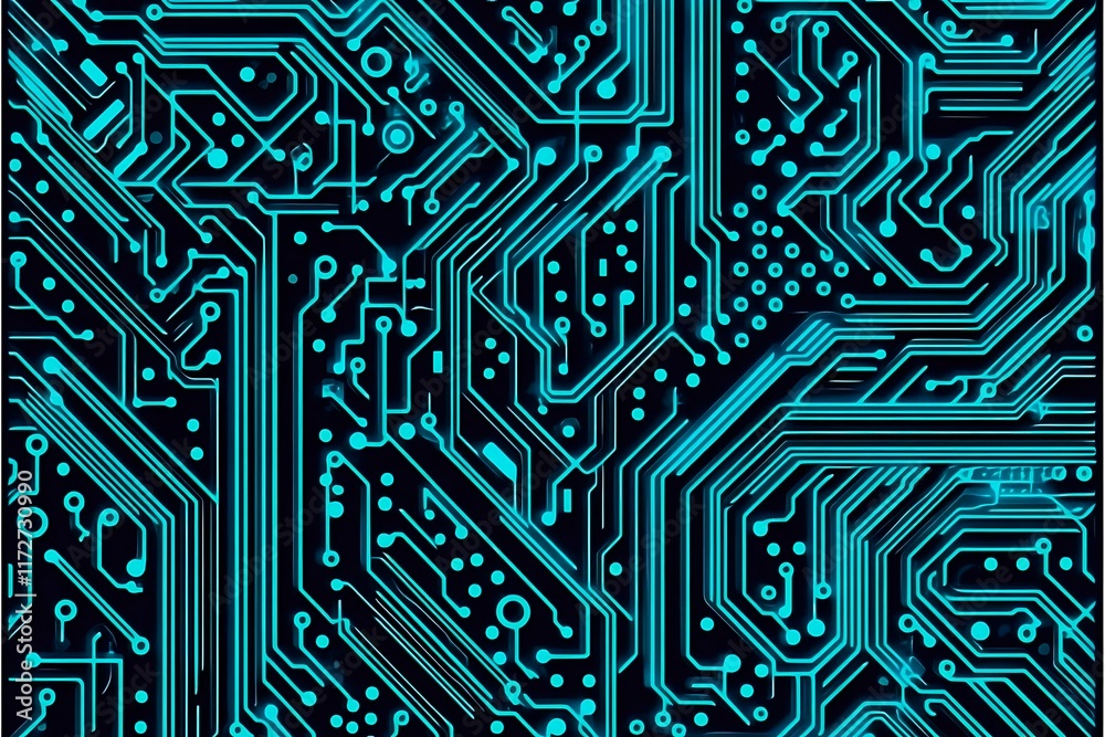 Abstract close-up of a glowing blue digital circuit board, showcasing intricate connections and technological design on a black background.
Abstract close-up of a glowing blue digital circuit board, showcasing intricate connections and technological design on a black background.
