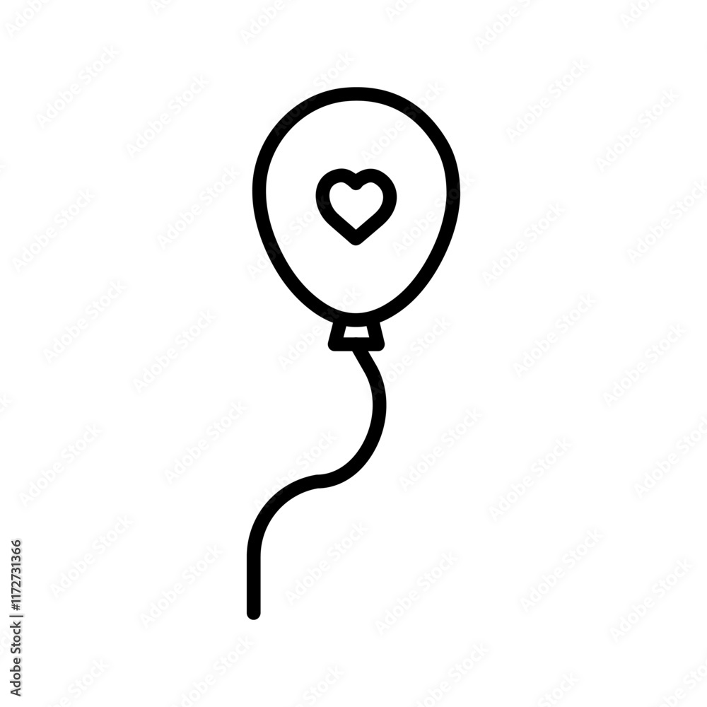 Red Balloon Vector Icon