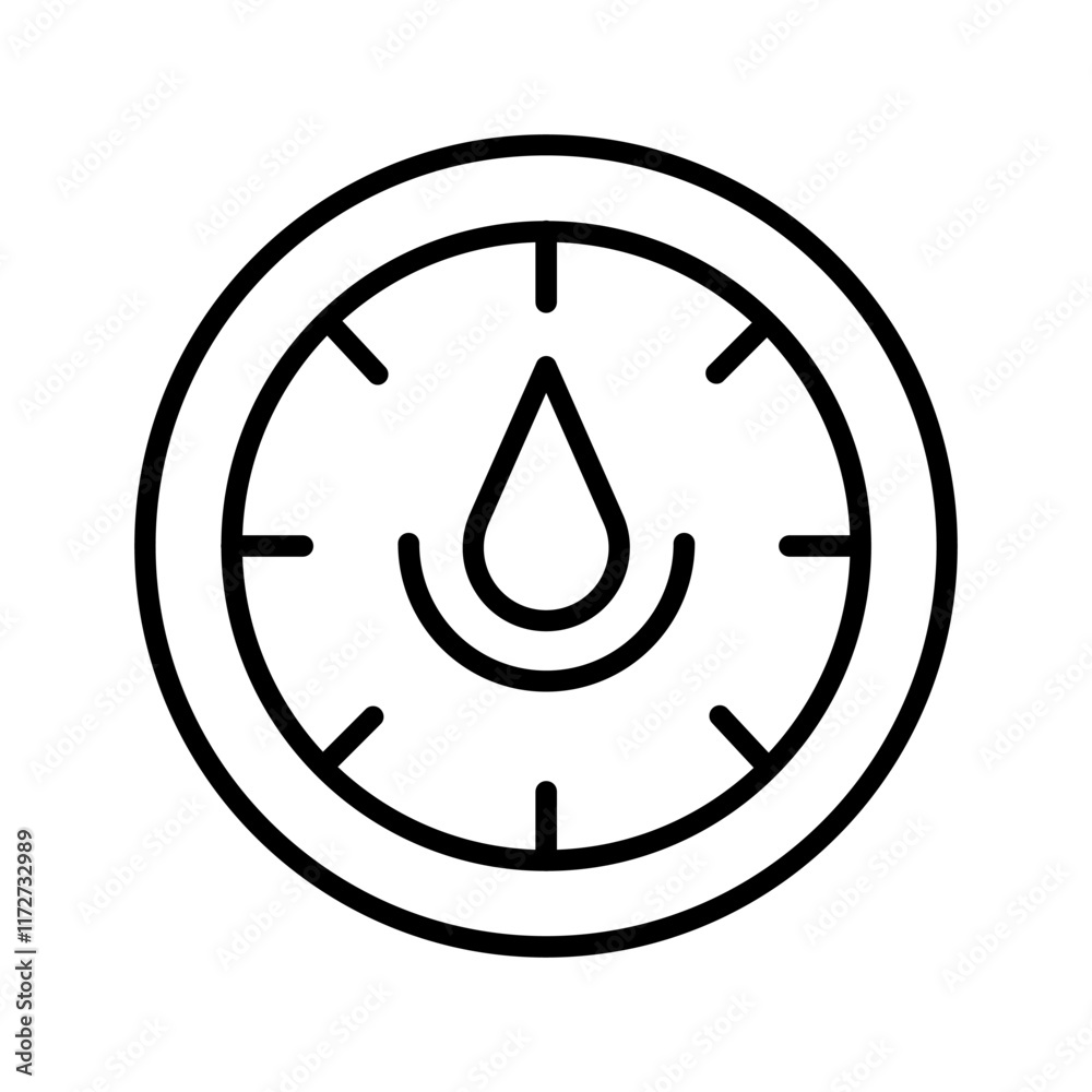 Barometer Vector Icon Barometer Vector Icon