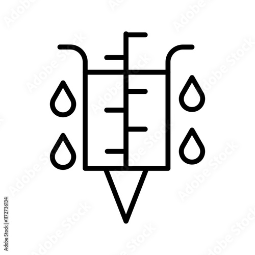 Rain Gauge Vector Icon