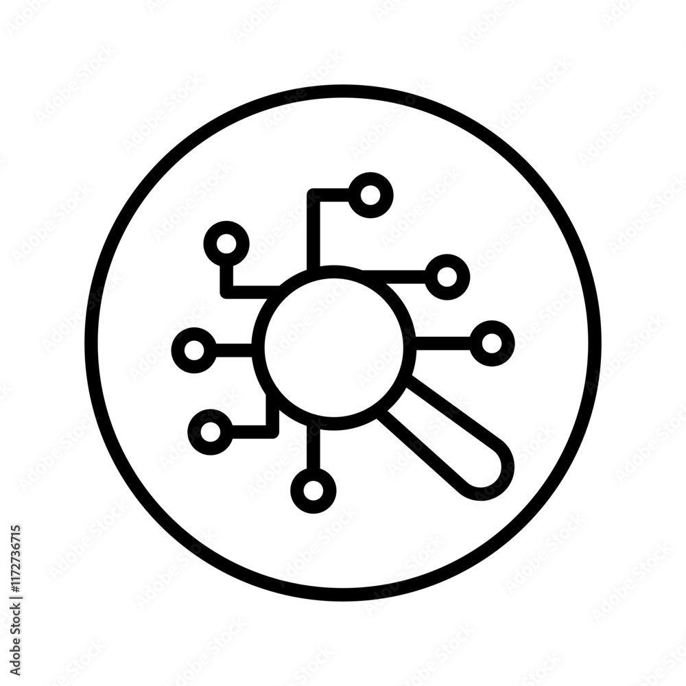 Digital Forensics Vector Icon Digital Forensics Vector Icon