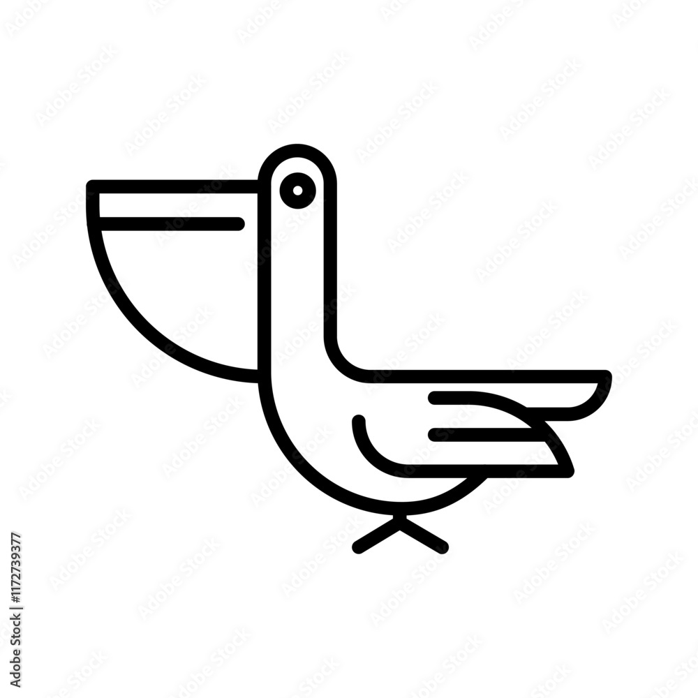 Pelican Vector Icon