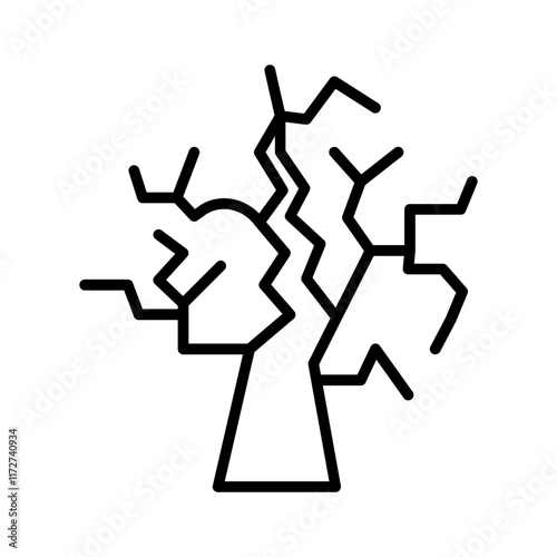 Spooky Tree Vector Icon