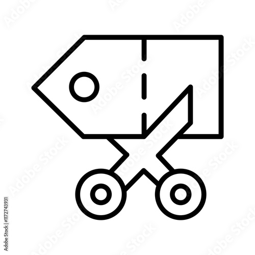 Price Cut Vector Icon
