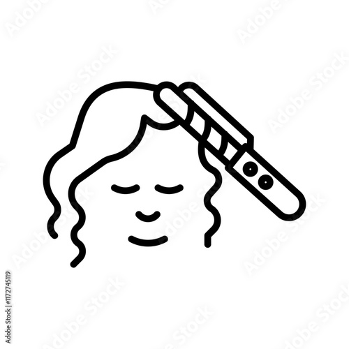 Hair Styling Vector Icon