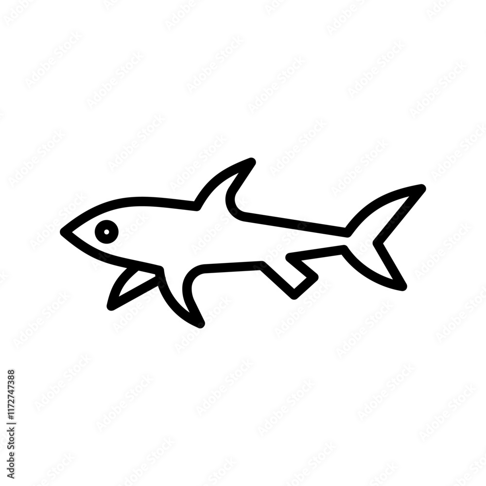 Hammerhead Shark Vector Icon Hammerhead Shark Vector Icon