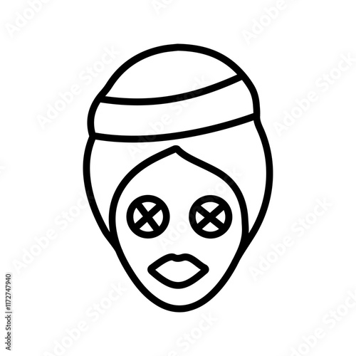 Beauty Mask Vector Icon