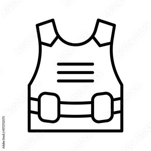 Body Armor Vector Icon
