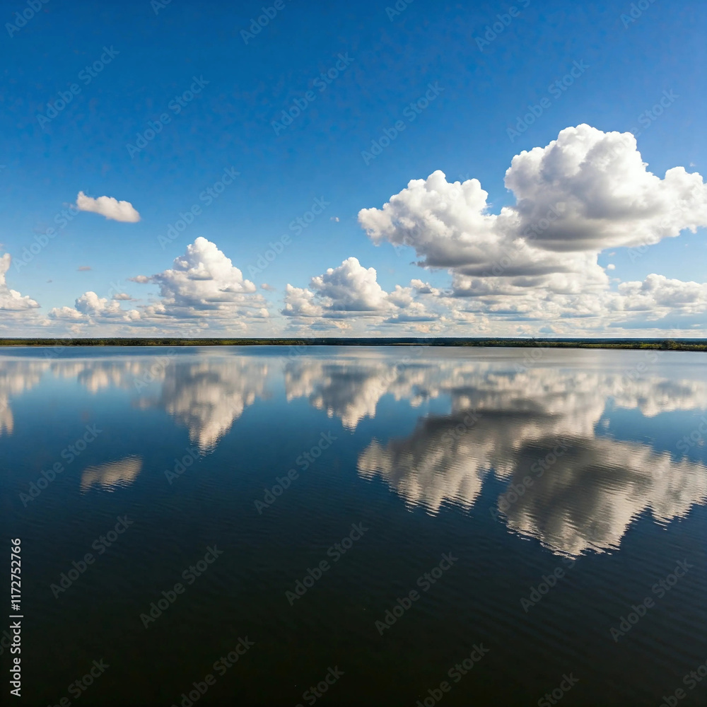Obraz premium clouds over the lake
