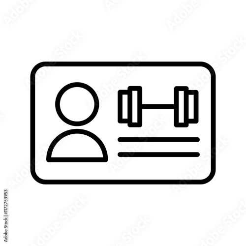 Gym Membership Vector Icon