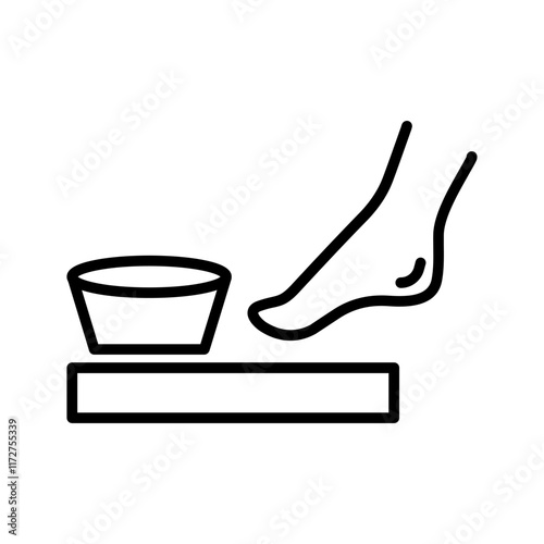 Pedicure Chair Vector Icon