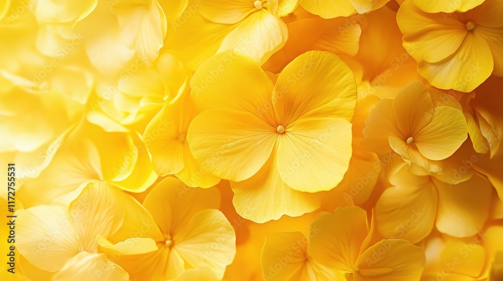 Obraz premium Bright Yellow Begonia Blooms Close Up in Natural Light