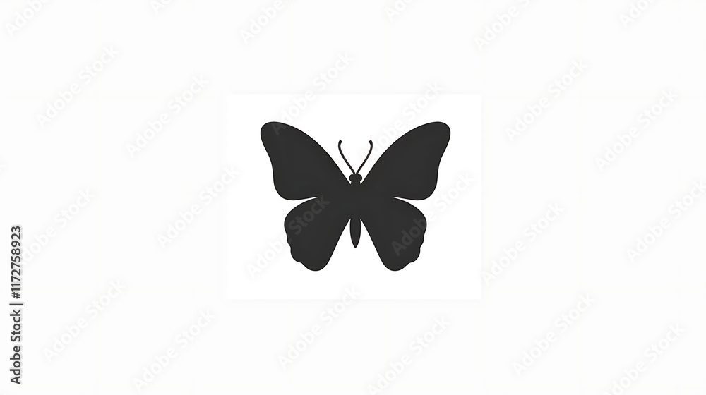 butterfly icon simple white background vector butterfly icon simple white background vector