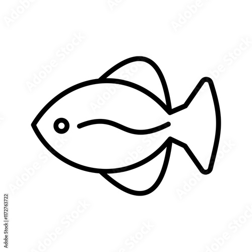 Flounder Vector Icon photo