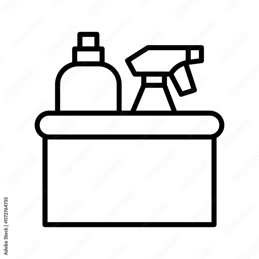Cleaning Supplies Vector Icon Cleaning Supplies Vector Icon