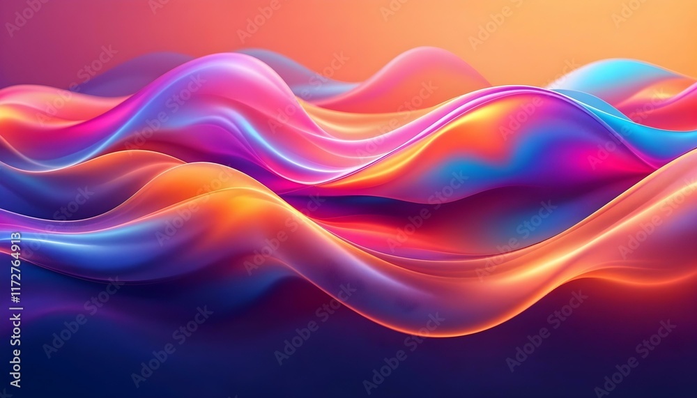 Obraz premium abstract colorful wave background