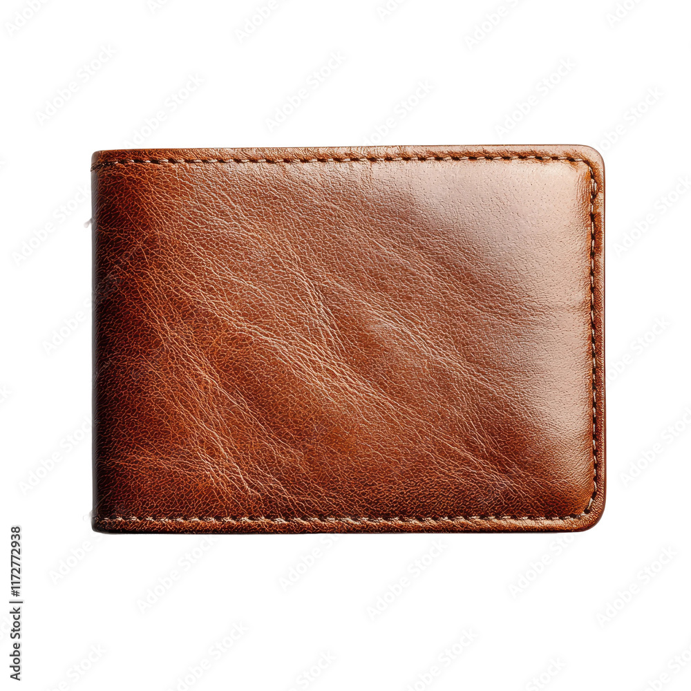 Smooth Brown Minimalist Leather Wallet Smooth Brown Minimalist Leather Wallet