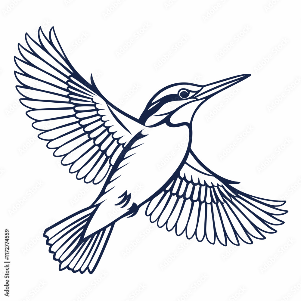 Fototapeta premium illustration of a bird