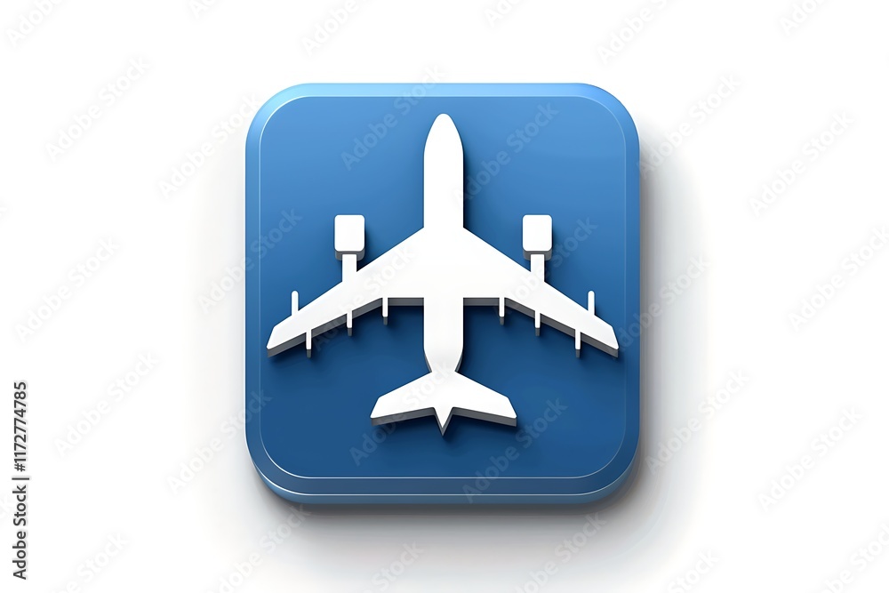 Fototapeta premium airport icon white background vector