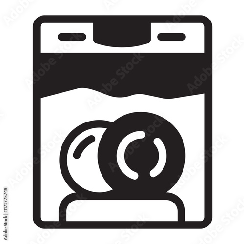 dishwasher glyph icon