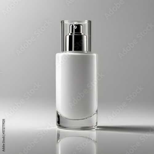 White blank bottle of product on white background 😁