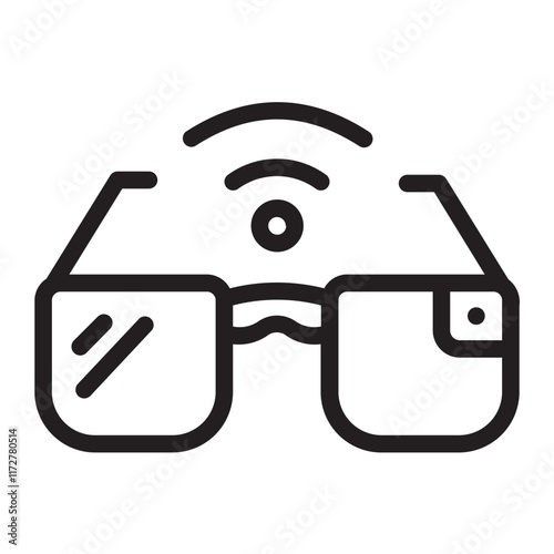 Smart Glasses line icon