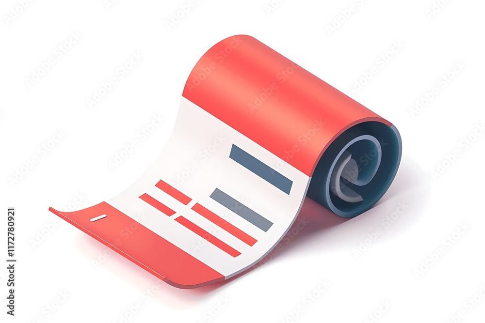 Obraz premium shopping receipt icon for ecommerce