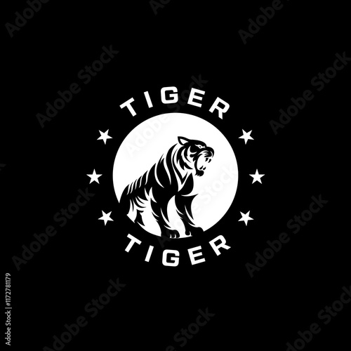 Royal tiger King desain logo inspirasi photo