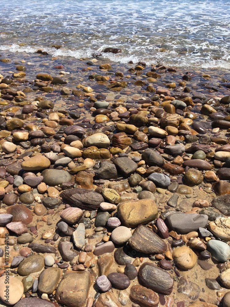 stones on the beach stones on the beach