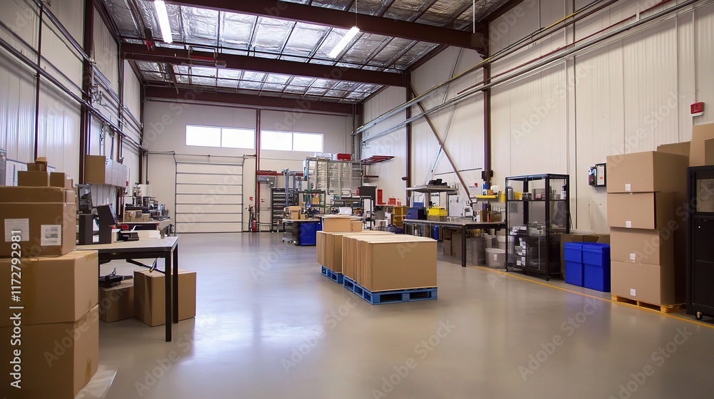 State of the Art High Tech Manufacturing Facility Interior View State of the Art High Tech Manufacturing Facility Interior View