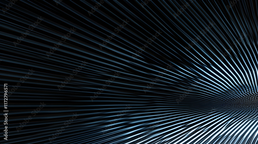 Abstract dark blue converging lines, radiating pattern, dynamic energy, futuristic technology background. Abstract dark blue converging lines, radiating pattern, dynamic energy, futuristic technology background.