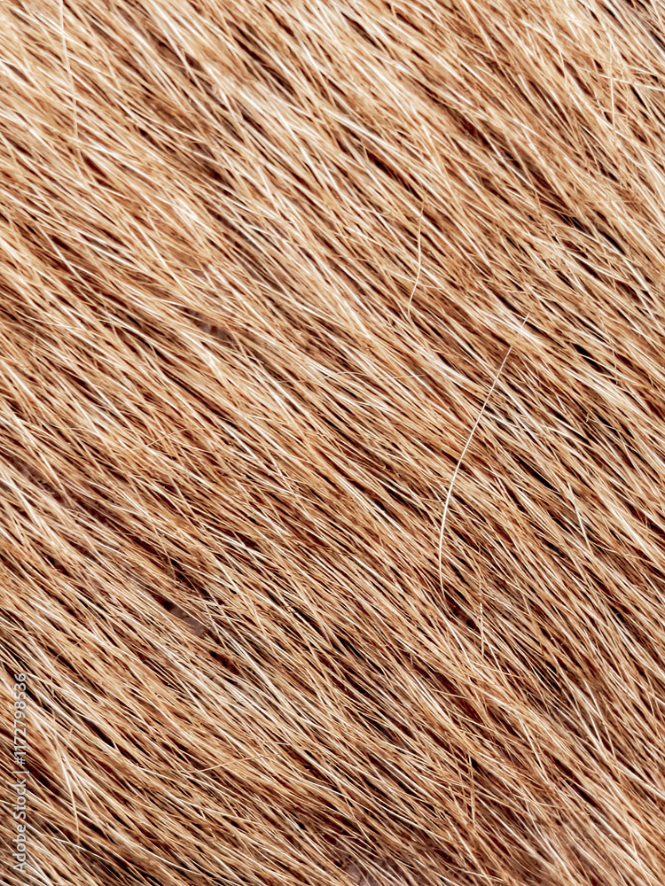 Close-Up Texture of Light Brown Animal Fur with Detailed Strands and Natural Patterns Close-Up Texture of Light Brown Animal Fur with Detailed Strands and Natural Patterns