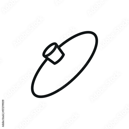 Lid icon with a simple and functional design, perfect for enhancing kitchen, cookware, or household-themed projects