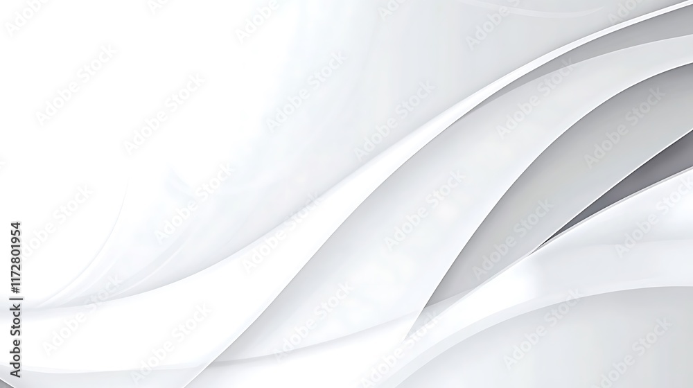 Abstract White Grey Curving Lines Background Design Abstract White Grey Curving Lines Background Design