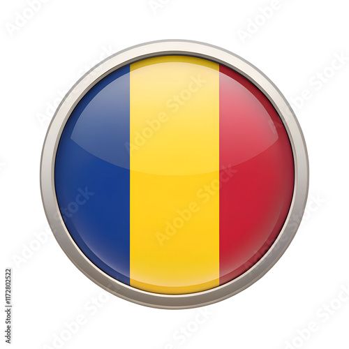 Free Download Chad flag in circle icon - GFXLoad