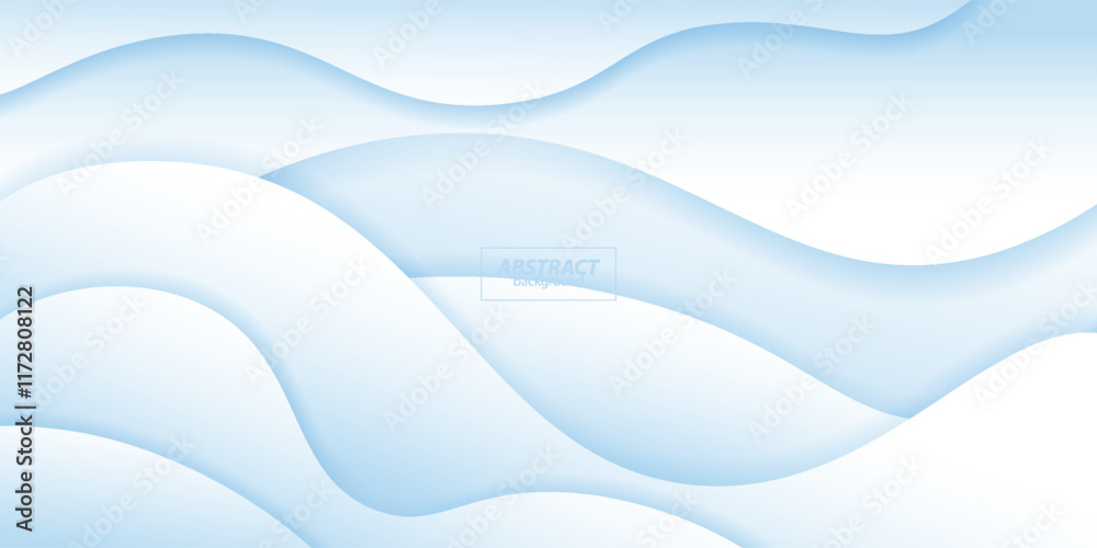 Abstract 3D background with soft blue white gradient wave background Simple pattern. Vector eps10 Abstract 3D background with soft blue white gradient wave background Simple pattern. Vector eps10