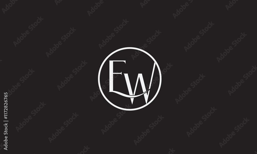 EW, WE, E , W , Abstract Letters Logo Monogram EW, WE, E , W , Abstract Letters Logo Monogram