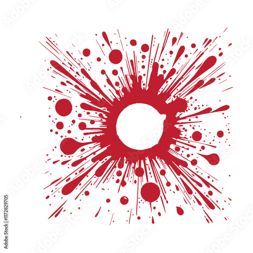 abstract colorfull ink splash vector 