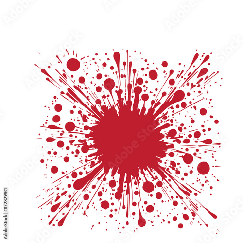 abstract colorfull ink splash vector 