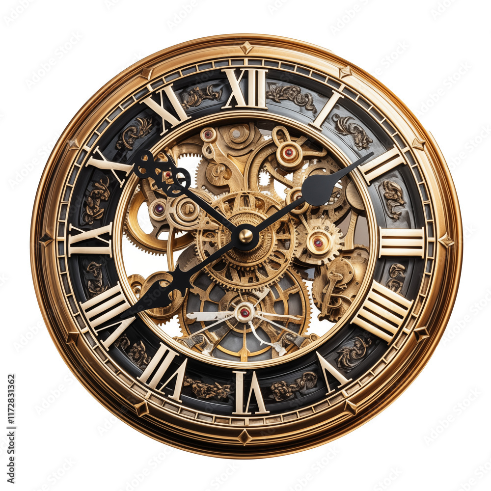 Fototapeta premium antique clock face PNG