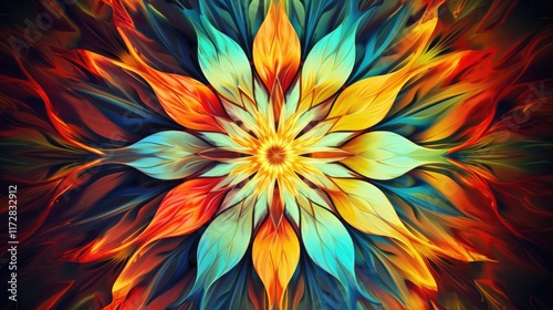 Wallpaper Mural Liquid color kaleidoscope: Shifting, kaleidoscopic patterns of color form a mesmerizing, high-quality digital experience. Torontodigital.ca