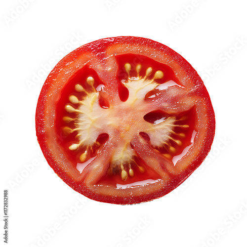Tomato slices without background