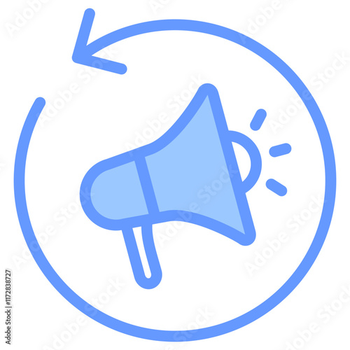 Rebranding Icon Line Blue Style