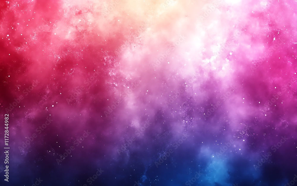 Fototapeta premium Vibrant nebula, cosmic clouds, colorful space.