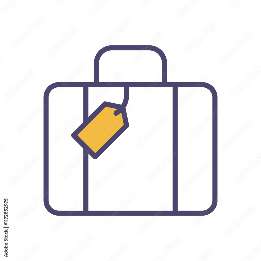Suitcase icons set vector stock illustration Suitcase icons set vector stock illustration
