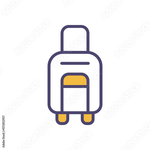 Luggage Bag icons set vector stock illustration