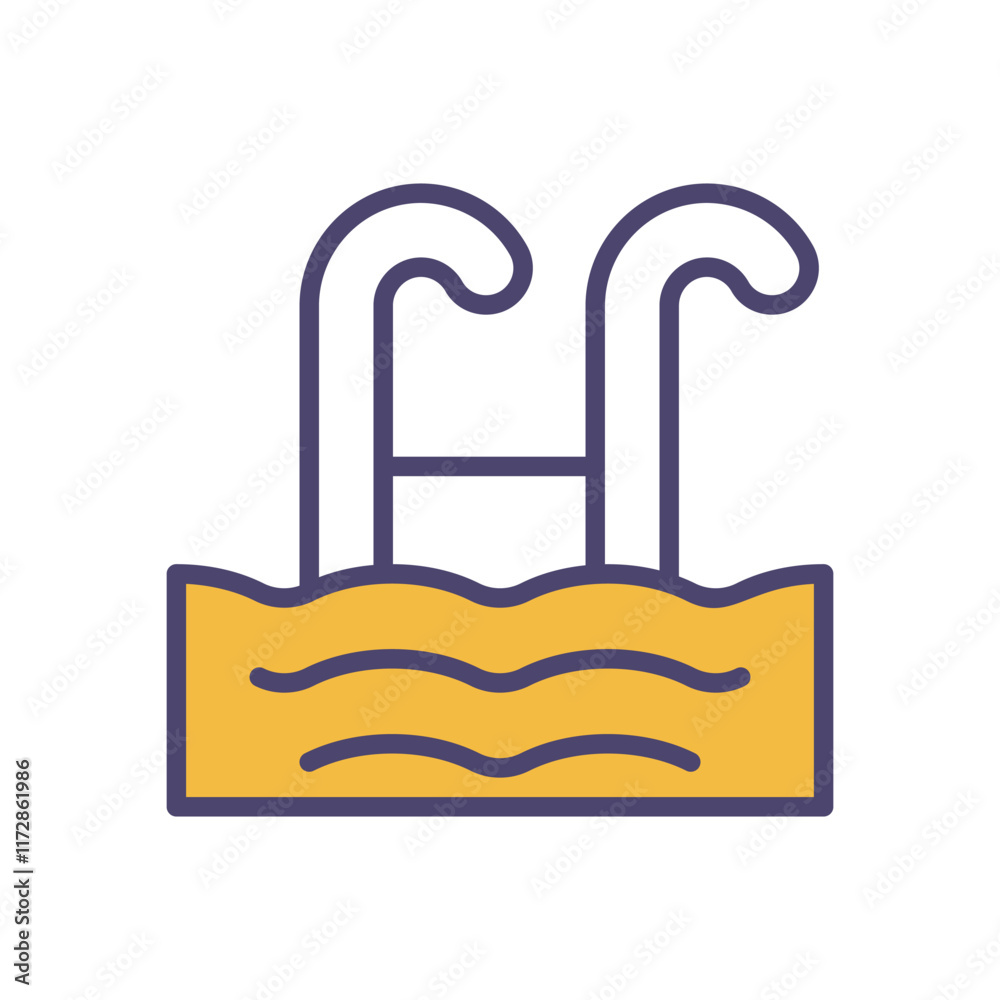Swiming Pool icons set vector stock illustration Swiming Pool icons set vector stock illustration